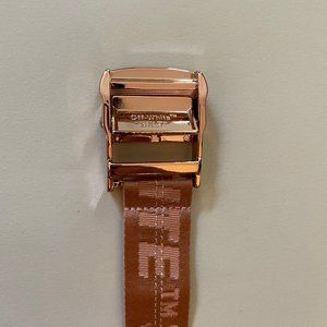 Off-White nude industrial belt